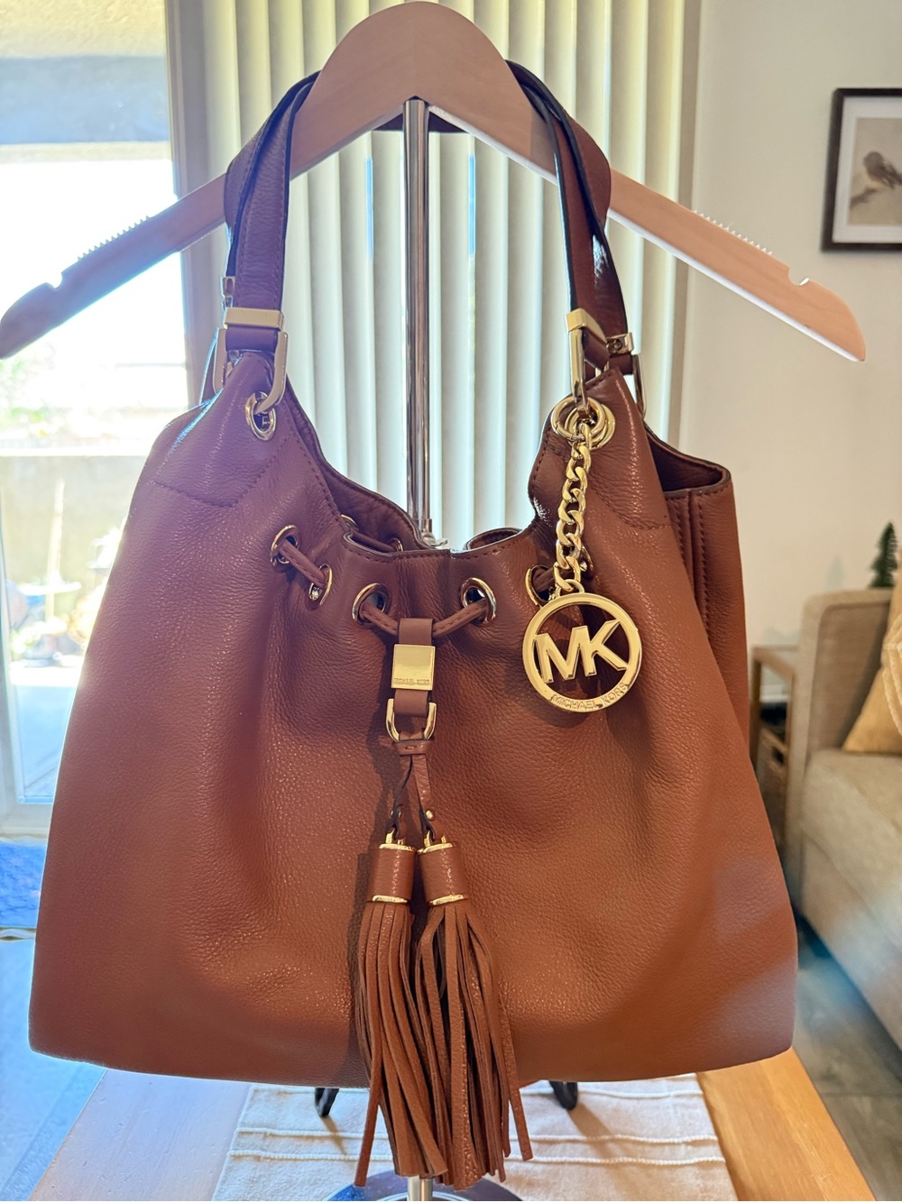 Michael Kors Brown Leather Shoulder Bag *Like New*